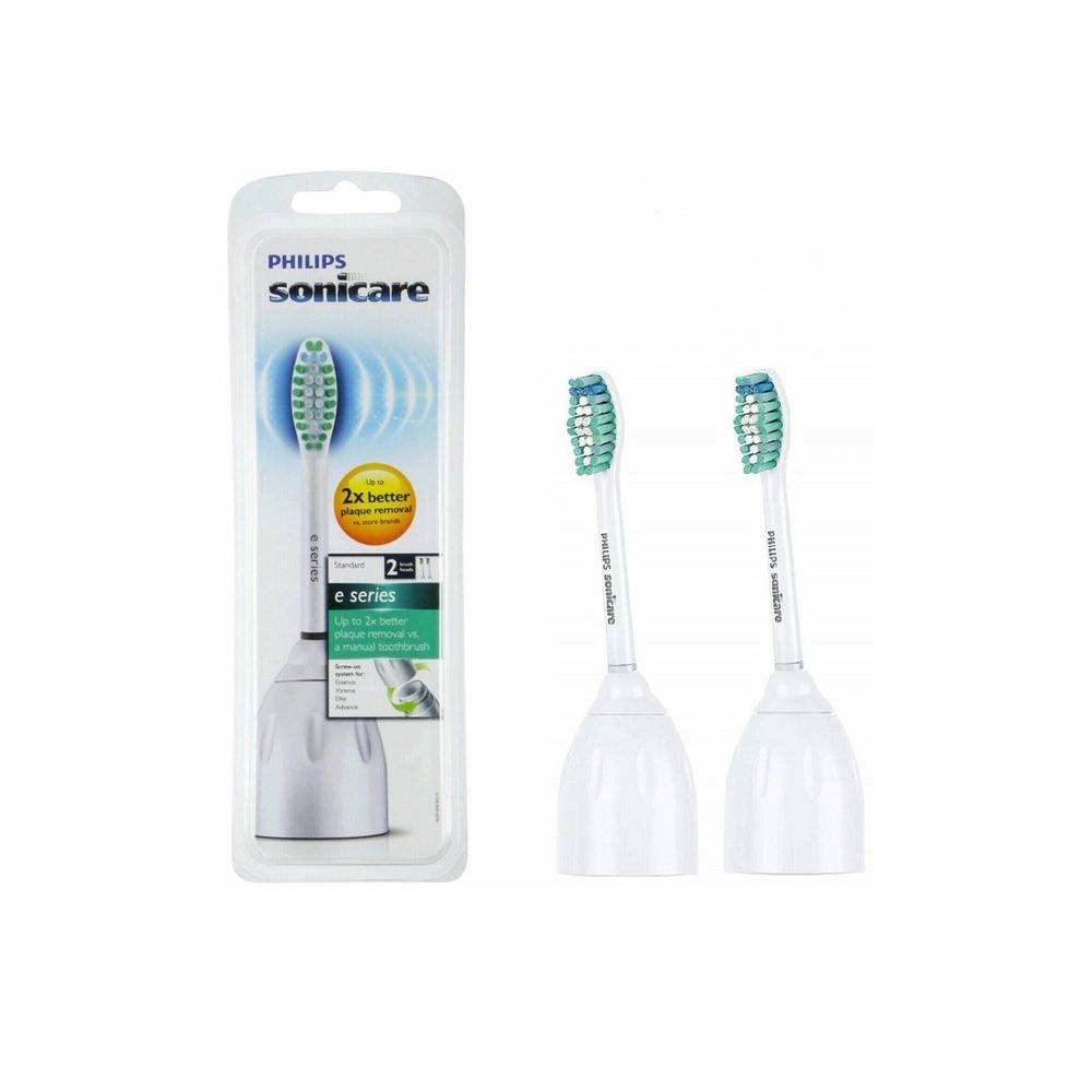 2X Philips Sonicare E Series HX7002 Replacement Toothbrush Brush Heads